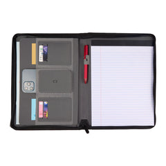 Threadfellows Curated Collection Journals & Notebooks Puffer Zippered Padfolio with FSC® Recycled Paper