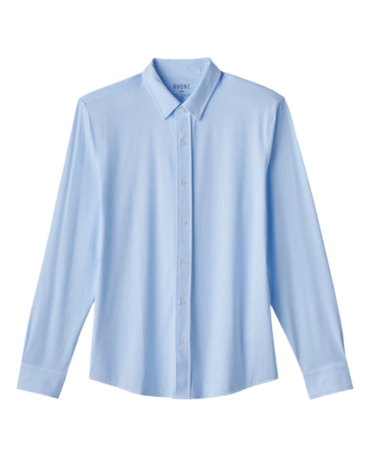 Rhone Woven Shirts S / Blue Stripe Rhone - Men's Stripe Commuter Shirt - Slim Fit