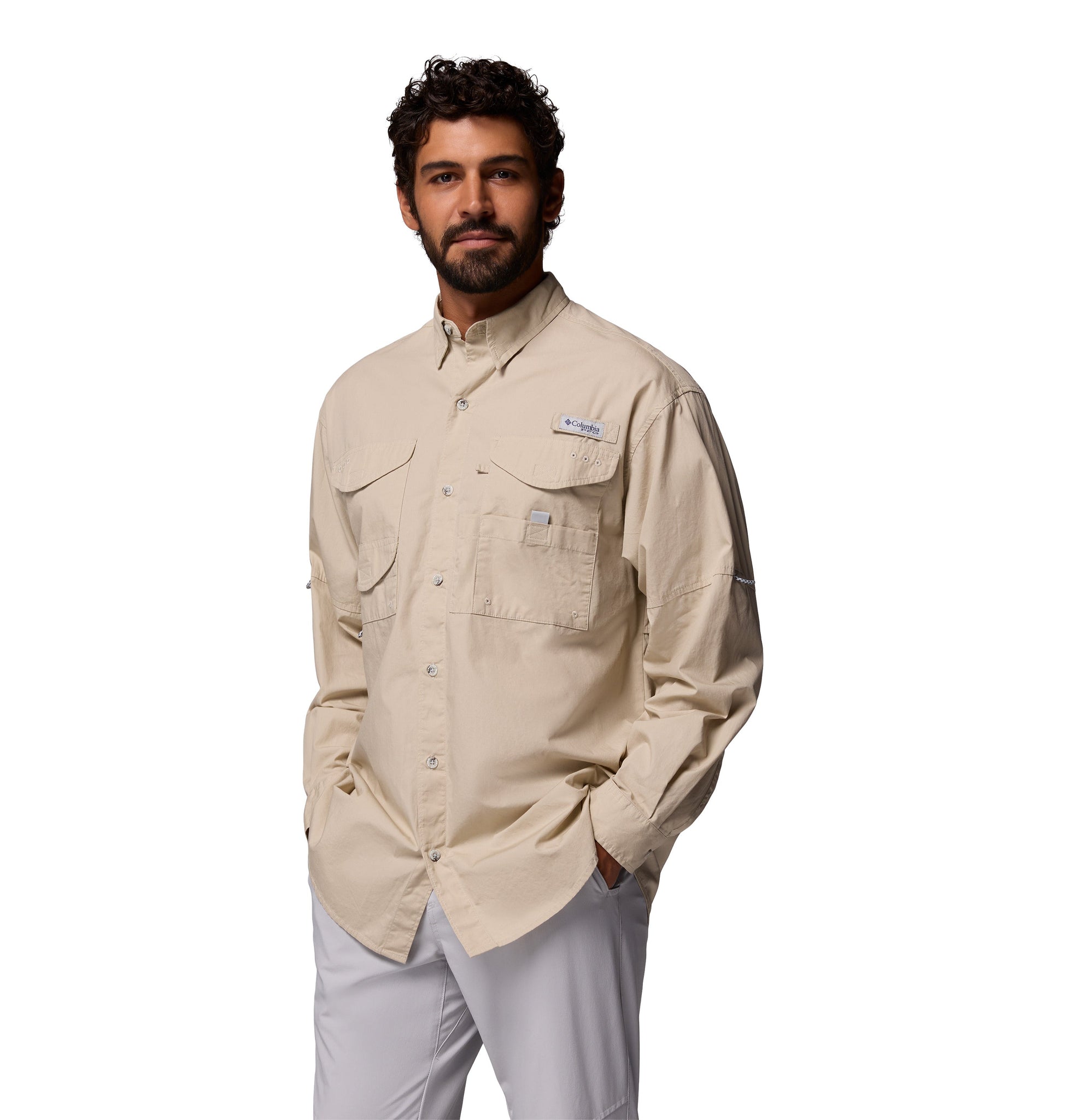 Columbia Woven Shirts XS / Fossil Columbia - Men's PFG Bonehead™ Long Sleeve Shirt