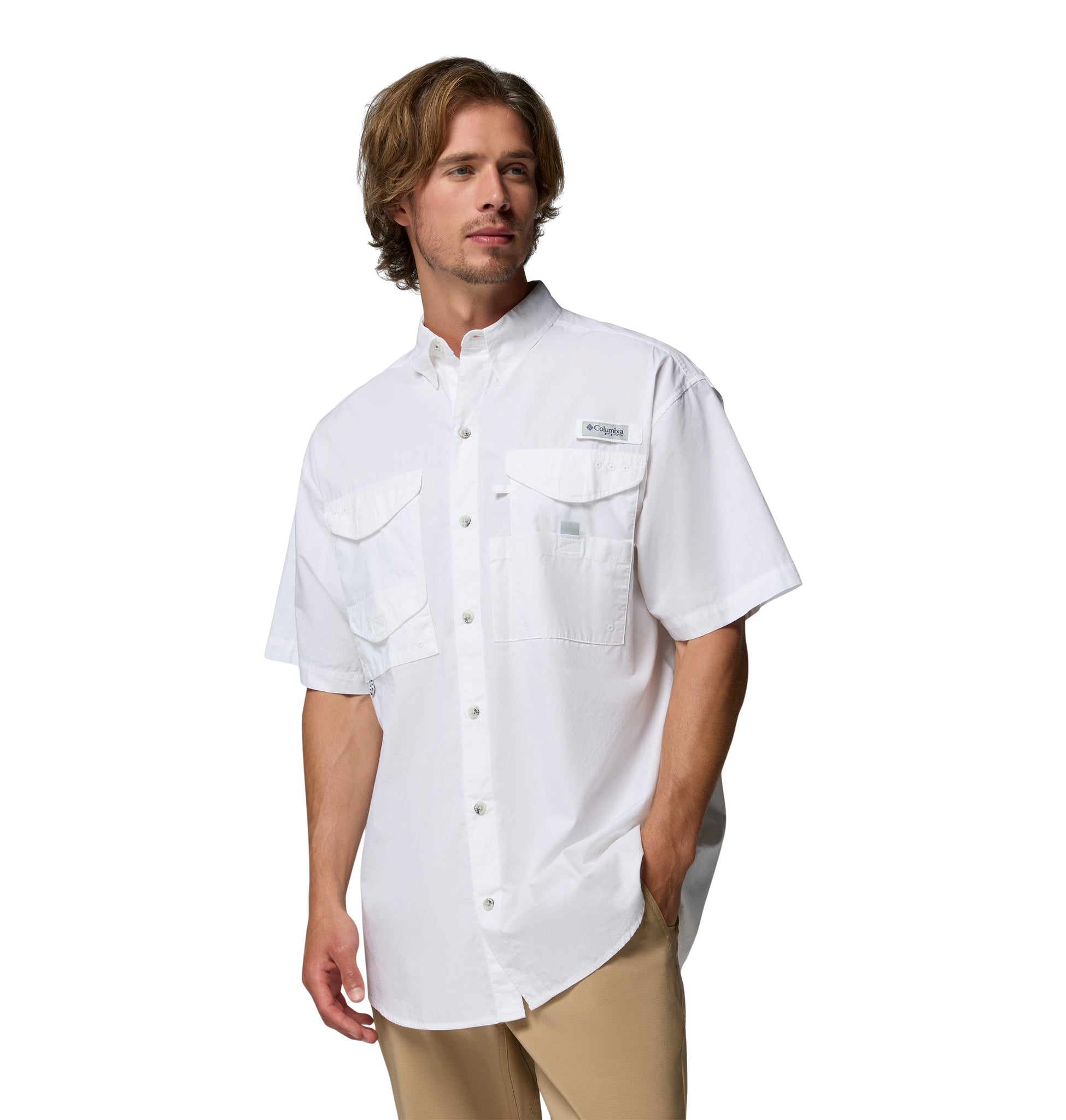 Columbia Woven Shirts XS / White Columbia - Men's PFG Bonehead™ Short Sleeve Shirt