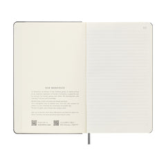 Moleskine Accessories One Size / Black Moleskine - Hard Cover Ruled Large Smart Notebook