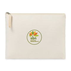 Threadfellows Bags One Size / Natural Recycled Cotton Zippered Pouch