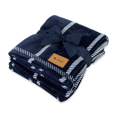 Threadfellows Blankets & Towels One Size / Airy Lodge Blue Elegant Lodge Throw Blanket