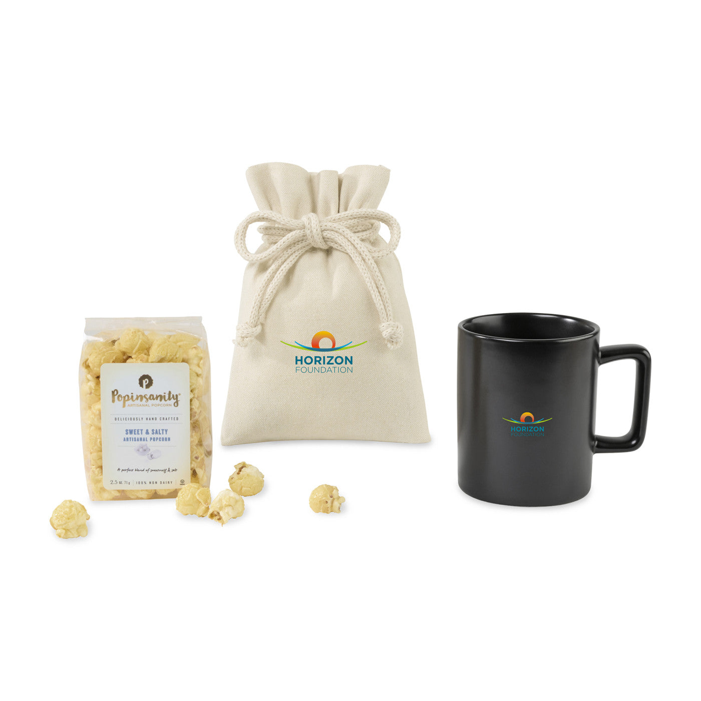 Threadfellows Food & Beverage One Size / Matte Black Poppinsanity Artisanal Popcorn Mug Stuffer
