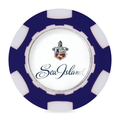 Ahead Accessories One Size / Navy/White Ahead - Poker Chip w/ Ball Marker