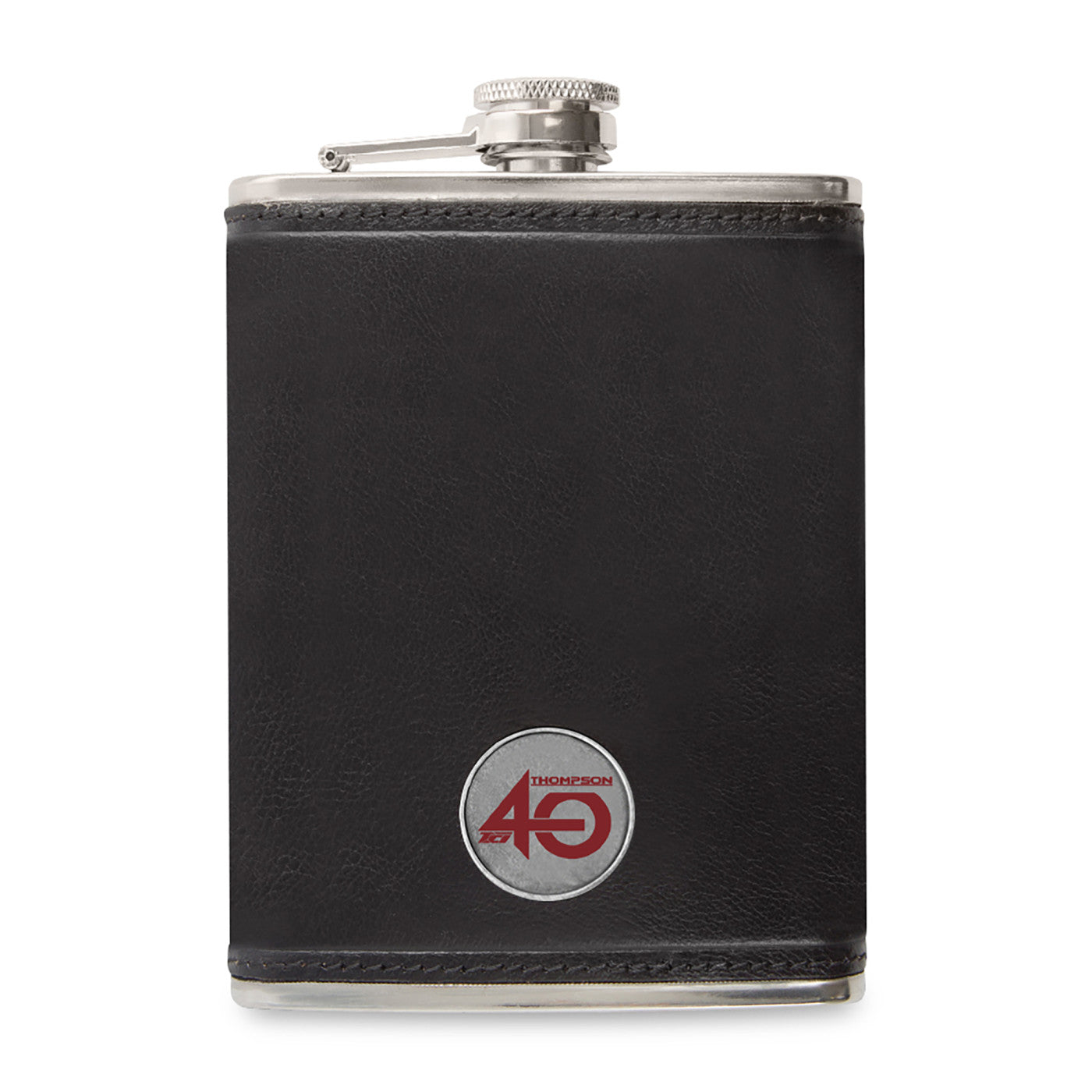 Ahead Accessories One Size / Black Ahead - Leather Flask