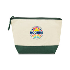 Threadfellows Bags One Size / Green Canvas Zippered Pouch