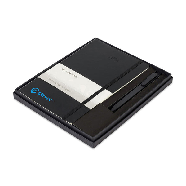 Moleskine Accessories One Size / Black Moleskine - Hard Cover Large 12-Month Weekly 2026 Planner and GO Pen Gift Set