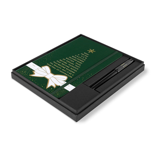 Moleskine Accessories One Size / Myrtle Green Moleskine - Holiday Notebook and Kaweco Pen Gift Set