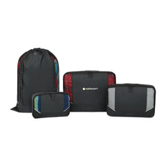 Threadfellows Bags One Size / Black American Tourister - Zoom Turbo Recycled rPET 4 Piece Packing Cube Set