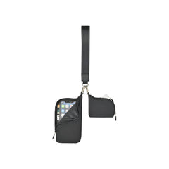 Threadfellows Bags One Size / Black Well Studio Recycled Nylon Dual Pouch Lanyard w/ AWARE™