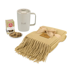 Threadfellows Accessories One Size / Taupe All Wrapped Up Gift Set - Fawn Herringbone