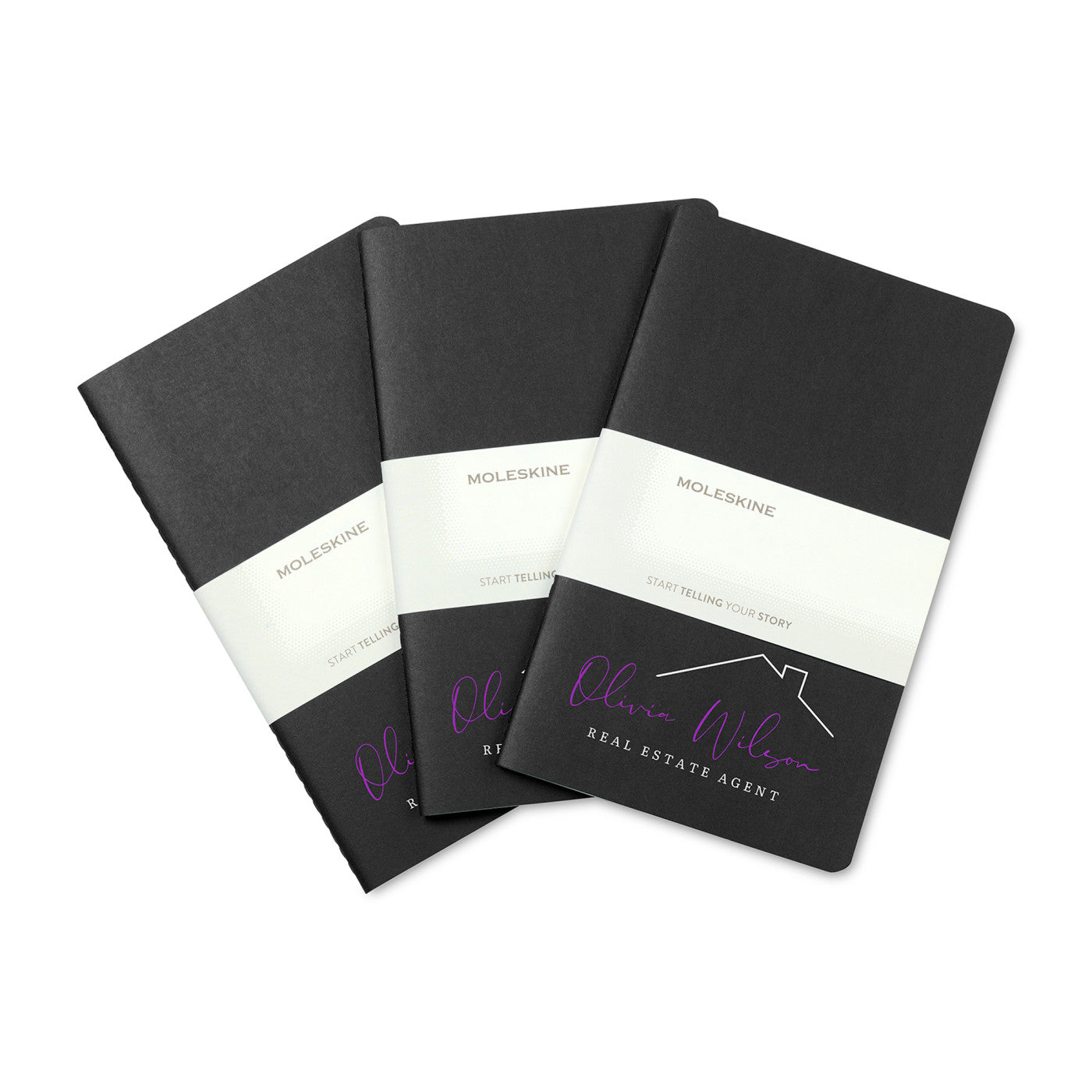 Moleskine Journals & Notebooks One Size / Black Moleskine - Cahier Ruled Large Notebook 3-Pack
