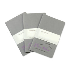 Moleskine Journals & Notebooks One Size / Pebble Grey Moleskine - Cahier Ruled Large Notebook 3-Pack