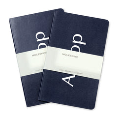 Moleskine Journals & Notebooks One Size / Navy Blue Moleskine - Volant Ruled Large Journal 2-Pack