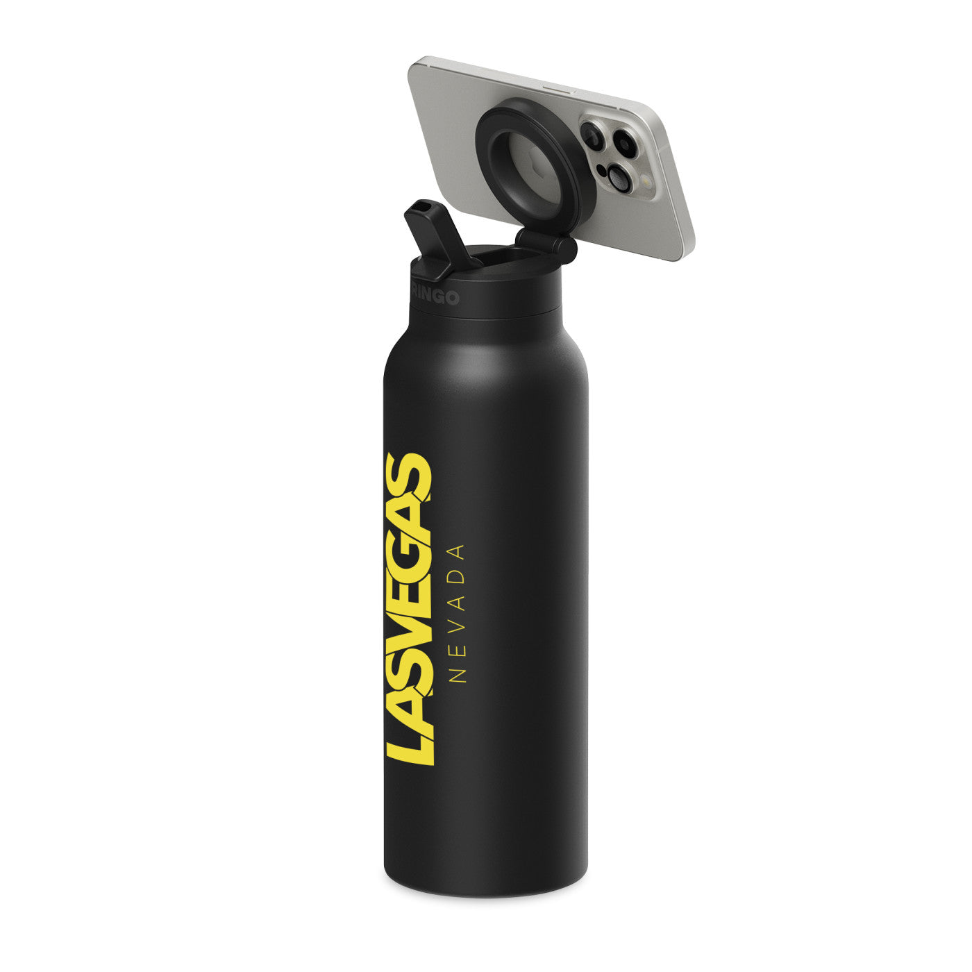 RINGO Drinkware 32oz / Black RINGO - Pro-Water Bottle 32oz w/ Magnetic Booster Ring