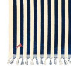 Slowtide Blankets & Towels One Size / Blue Slowtide - Cabana Fringe Premium Terry Towel