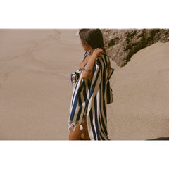 Slowtide Blankets & Towels One Size / Blue Slowtide - Cabana Fringe Premium Terry Towel