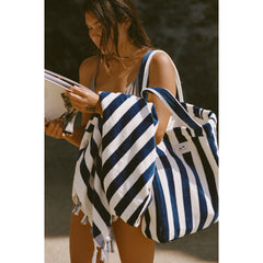 Slowtide Blankets & Towels One Size / Blue Slowtide - Cabana Fringe Premium Terry Towel