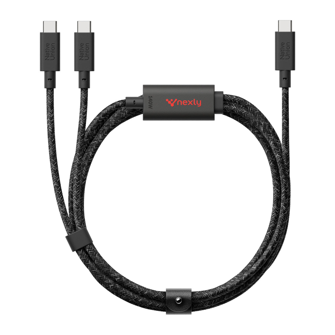 Native Union Electronics One Size / Black Native Union - Belt Cable 2-in-1 USB-C to USB-C & USB-C Cable