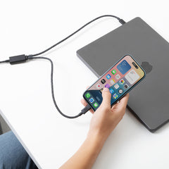 Native Union Electronics One Size / Black Native Union - Belt Cable 2-in-1 USB-C to USB-C & USB-C Cable