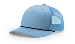Richardson Headwear Adjustable / Colubmia Blue/Navy Richardson - Five-Panel Trucker Rope Cap