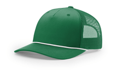 Richardson Headwear Adjustable / Kelly/White Richardson - Five-Panel Trucker Rope Cap