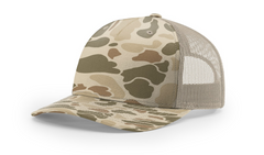 Richardson Headwear Adjustable / Harvest Duck Camo/Light Tan Richardson - Five-Panel Printed Trucker Cap