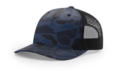 Richardson Headwear Adjustable / Admiral Duck Camo/Black Richardson - Five-Panel Printed Trucker Cap