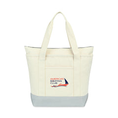 Threadfellows Bags One Size / Grey Newport Cotton Zippered Tote