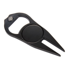 Threadfellows Curated Collection Golf Accessories One Size / Black Bottle Opener Divot Tool with Ball Marker