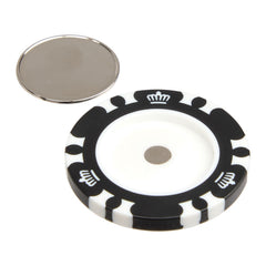 Threadfellows Curated Collection Golf Accessories One Size / Black Recycled Poker Chip w/ Metal Ball Marker