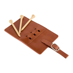 Threadfellows Curated Collection Golf Accessories One Size / Brown Golf Bag Tag and Tee Set