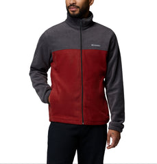 Columbia Fleece S / Shark/Red Oxide Columbia - Men's Full-Zip Steens Mountain™ Fleece Jacket