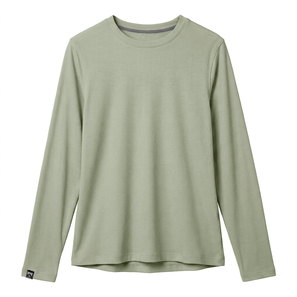 Storm Creek T-Shirts XS / Sageleaf Storm Creek - Women's Essentialist Ribbed Modal Blend Long Sleeve T-Shirt
