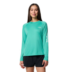 Columbia T-Shirts XS / Glaze Green/White Columbia - Women’s PFG Tidal Tee™ II Long Sleeve Shirt