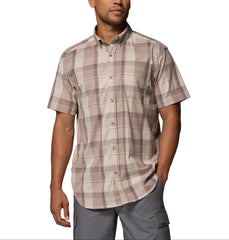 Columbia S / Flint Grey/Base Plaid Columbia - Men's Rapid Rivers™ II Short Sleeve Shirt