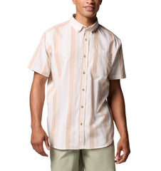 Columbia S / Dark Stone Wide Stripe Columbia - Men's Rapid Rivers™ II Short Sleeve Shirt