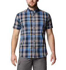 Columbia S / Collegiate Navy Multi Plaid Columbia - Men's Rapid Rivers™ II Short Sleeve Shirt