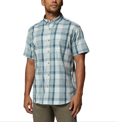 Columbia S / Crushed Blue/Base Plaid Columbia - Men's Rapid Rivers™ II Short Sleeve Shirt