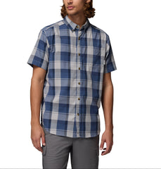 Columbia S / Dark Mountain/Base Plaid Columbia - Men's Rapid Rivers™ II Short Sleeve Shirt