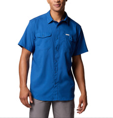 Columbia Woven Shirts S / Mountain Blue Columbia - Men's Utilizer™ II Solid Short Sleeve Shirt