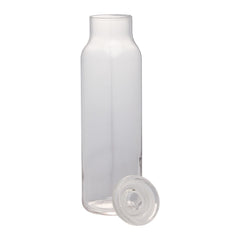 Libbey Glass - 24oz Glass Water Bottle w/ Press-On Lid