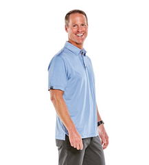 Storm Creek Polos Storm Creek - Men's Optimist II Microstripe Short Sleeve Polo