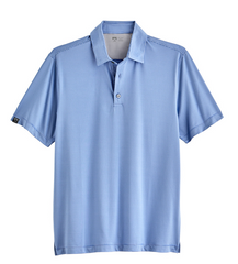 Storm Creek Polos S / Peri Blue Storm Creek - Men's Optimist II Microstripe Short Sleeve Polo