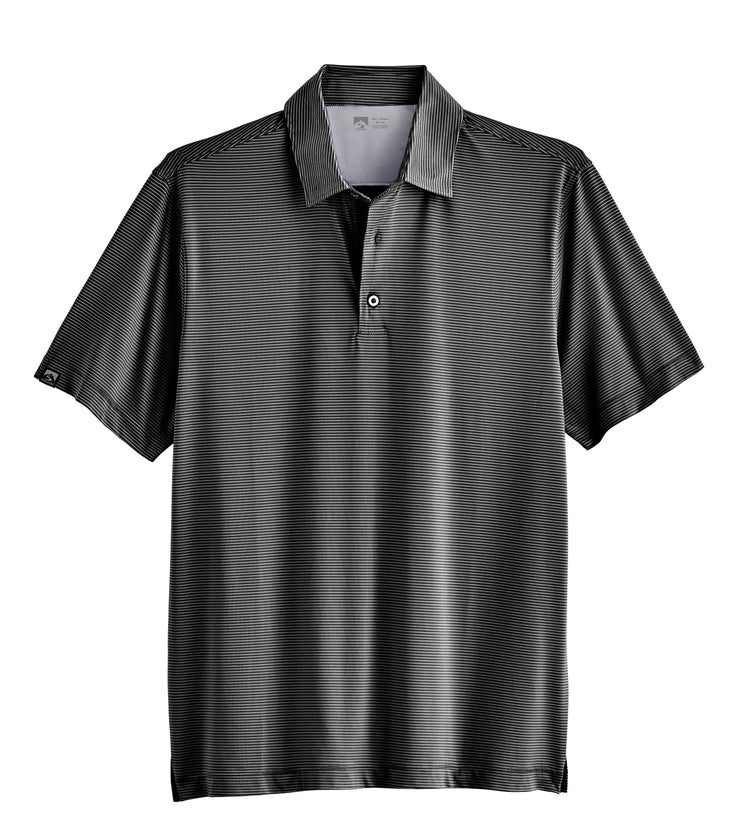 Storm Creek Polos S / Black Storm Creek - Men's Optimist II Microstripe Short Sleeve Polo