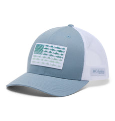 Columbia Headwear One Size / Dockside Blue/White Columbia - PHG Fish Flag Mesh Snapback