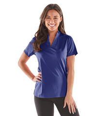 Storm Creek Polos Storm Creek - Women's Optimist II Microstripe Short Sleeve Polo