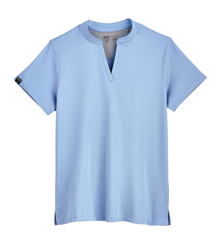Storm Creek Polos XS / Peri Blue Storm Creek - Women's Optimist II Microstripe Short Sleeve Polo