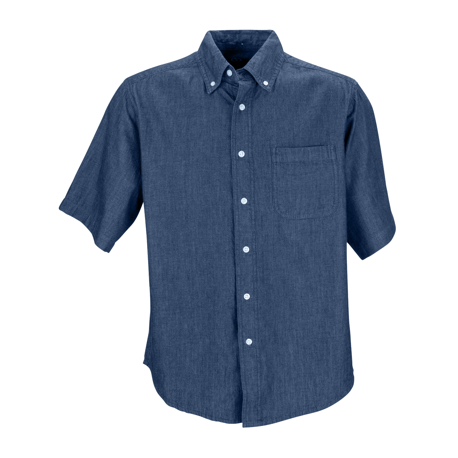 Threadfellows Curated Collection Woven Shirts S / Denim Men's Short Sleeve Hudson Denim Shirt